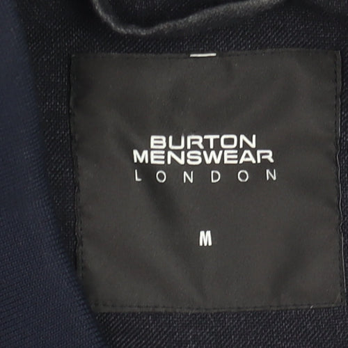 Burton Menswear London Men's Blue Bomber Jacket M Regular Fit