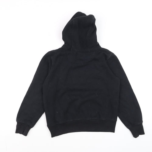 Levi's Boys Black Pullover Hoodie 10 Years Cotton Fleece Logo Design