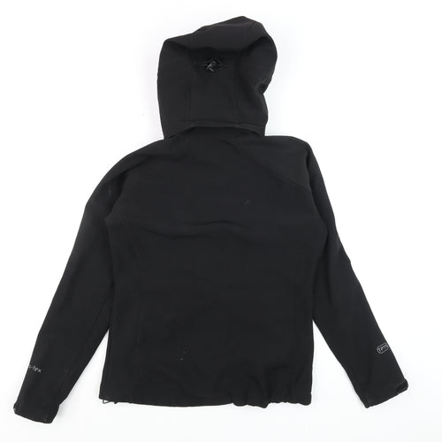 Trespass Men's Black Soft Shell Waterproof Hooded Jacket Size S