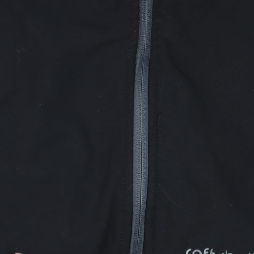 Trespass Men's Black Soft Shell Waterproof Hooded Jacket Size S