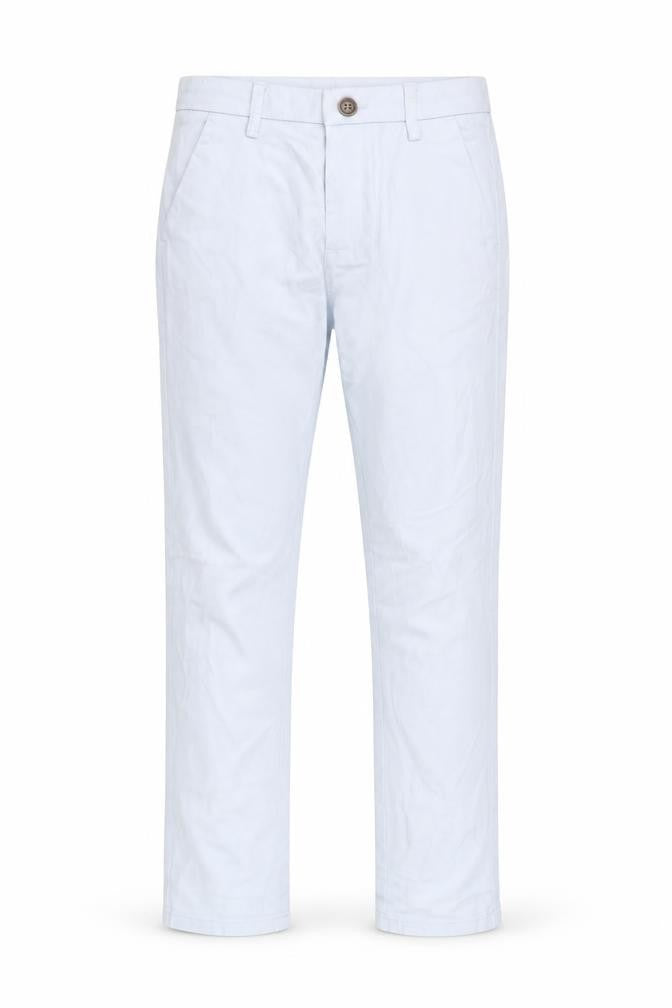 Next Girls Blue Chino Trousers 10 Years Cotton Elastane Casual Pants
