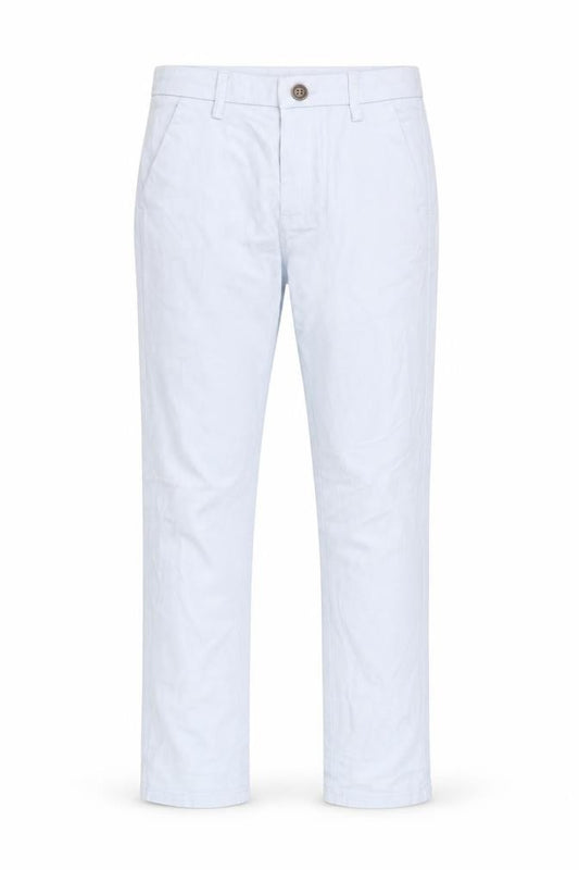 Next Girls Blue Chino Trousers 10 Years Cotton Elastane Casual Pants