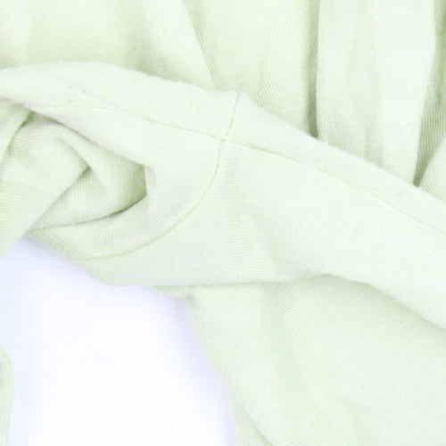 Rodier Women’s Green Long Sleeve V-Neck Blouse L Stretch Jersey