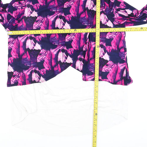 Saloos Women’s Multicoloured Floral Tunic Blouse UK 18 Long Sleeve