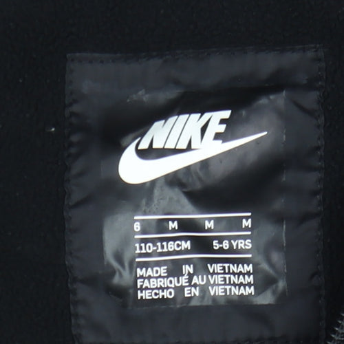 Nike Boys Black Camouflage Hooded Windbreaker Jacket 5-6 Years