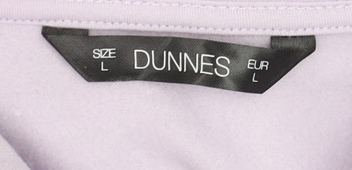 Dunnes Women Lilac 1/4 Zip Pullover Sweatshirt Size L