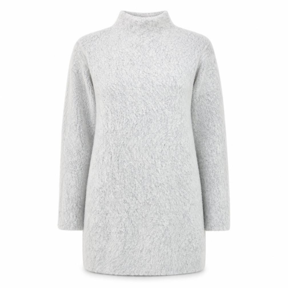 Atmosphere Women’s Grey High Neck Long Sleeve Tunic Jumper Size 10