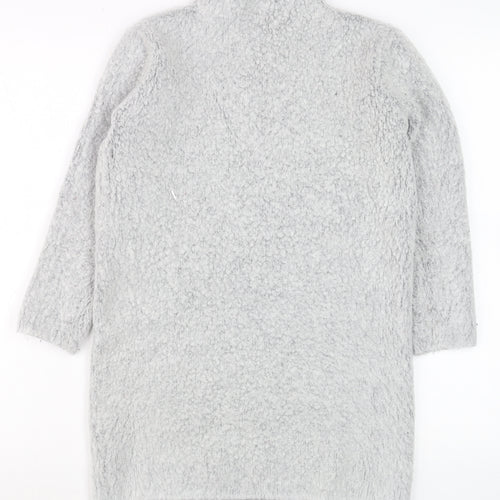 Atmosphere Women’s Grey High Neck Long Sleeve Tunic Jumper Size 10