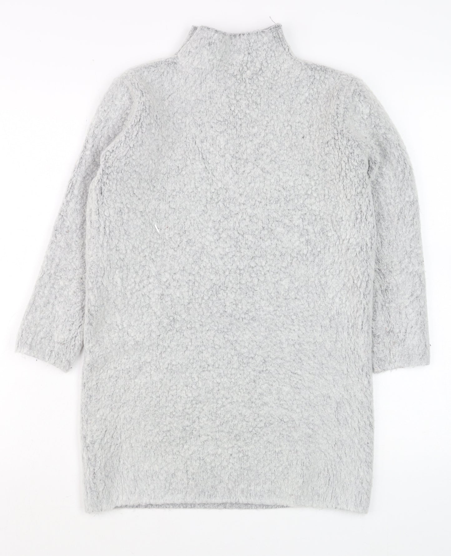 Atmosphere Women’s Grey High Neck Long Sleeve Tunic Jumper Size 10