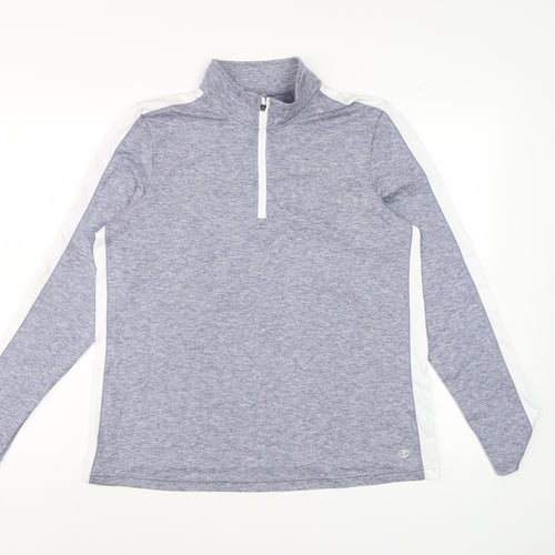 Dunnes Stores Womens Grey Half Zip Track Jacket Size M