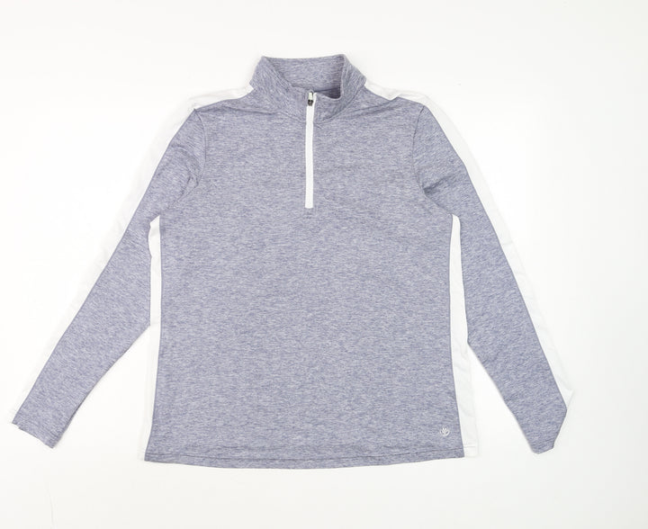 Dunnes Stores Womens Grey Half Zip Track Jacket Size M