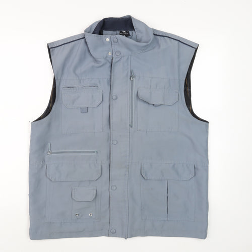 Pegasus Mens Grey Polyester Bodywarmer Waistcoat M Outdoor Casual