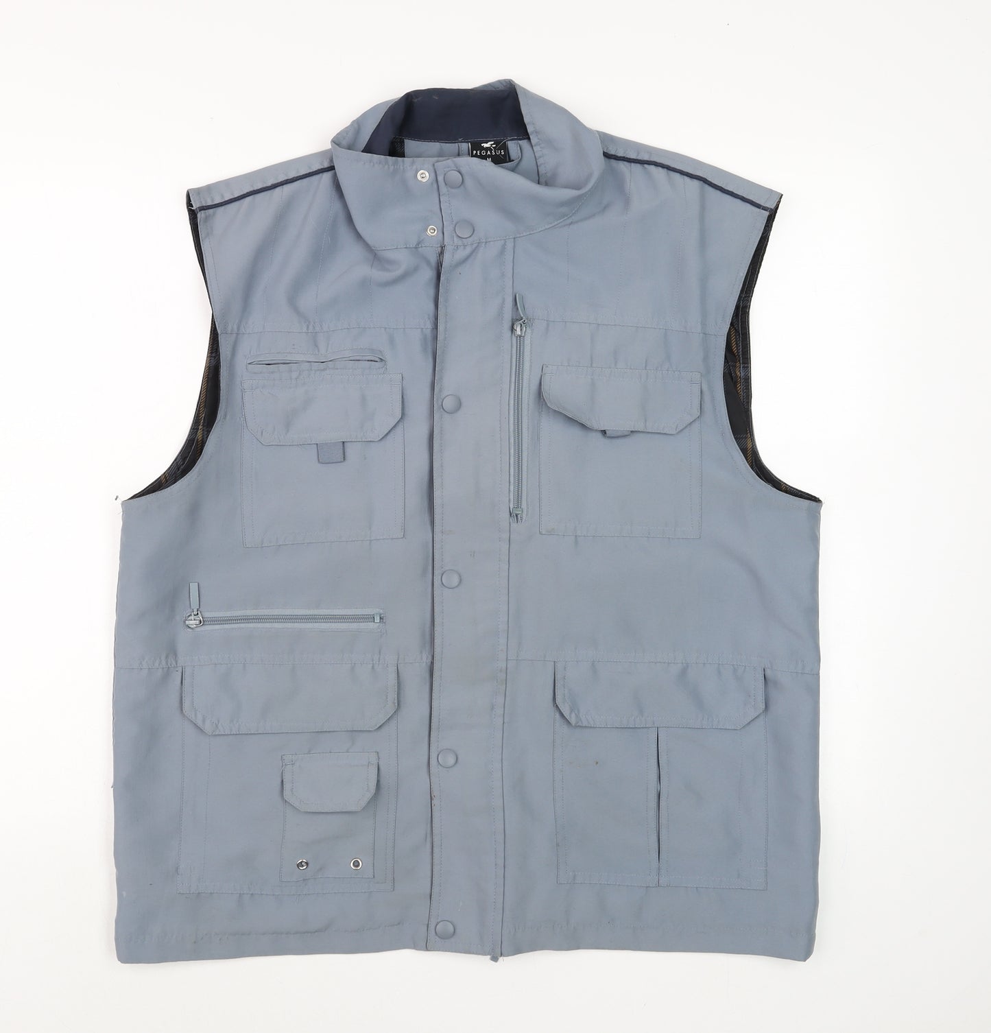 Pegasus Mens Grey Polyester Bodywarmer Waistcoat M Outdoor Casual