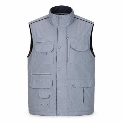 Pegasus Mens Grey Polyester Bodywarmer Waistcoat M Outdoor Casual
