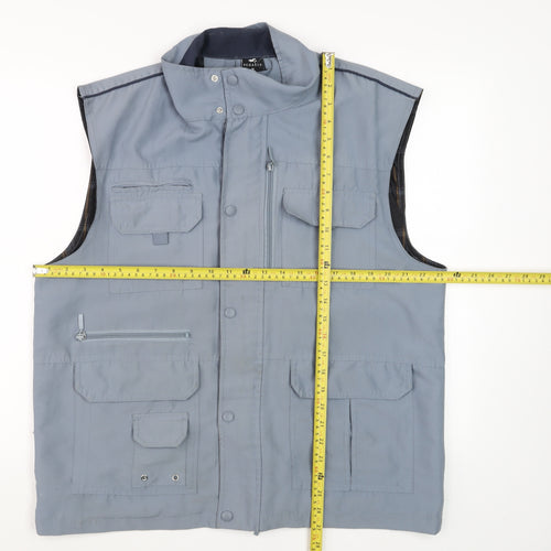 Pegasus Mens Grey Polyester Bodywarmer Waistcoat M Outdoor Casual