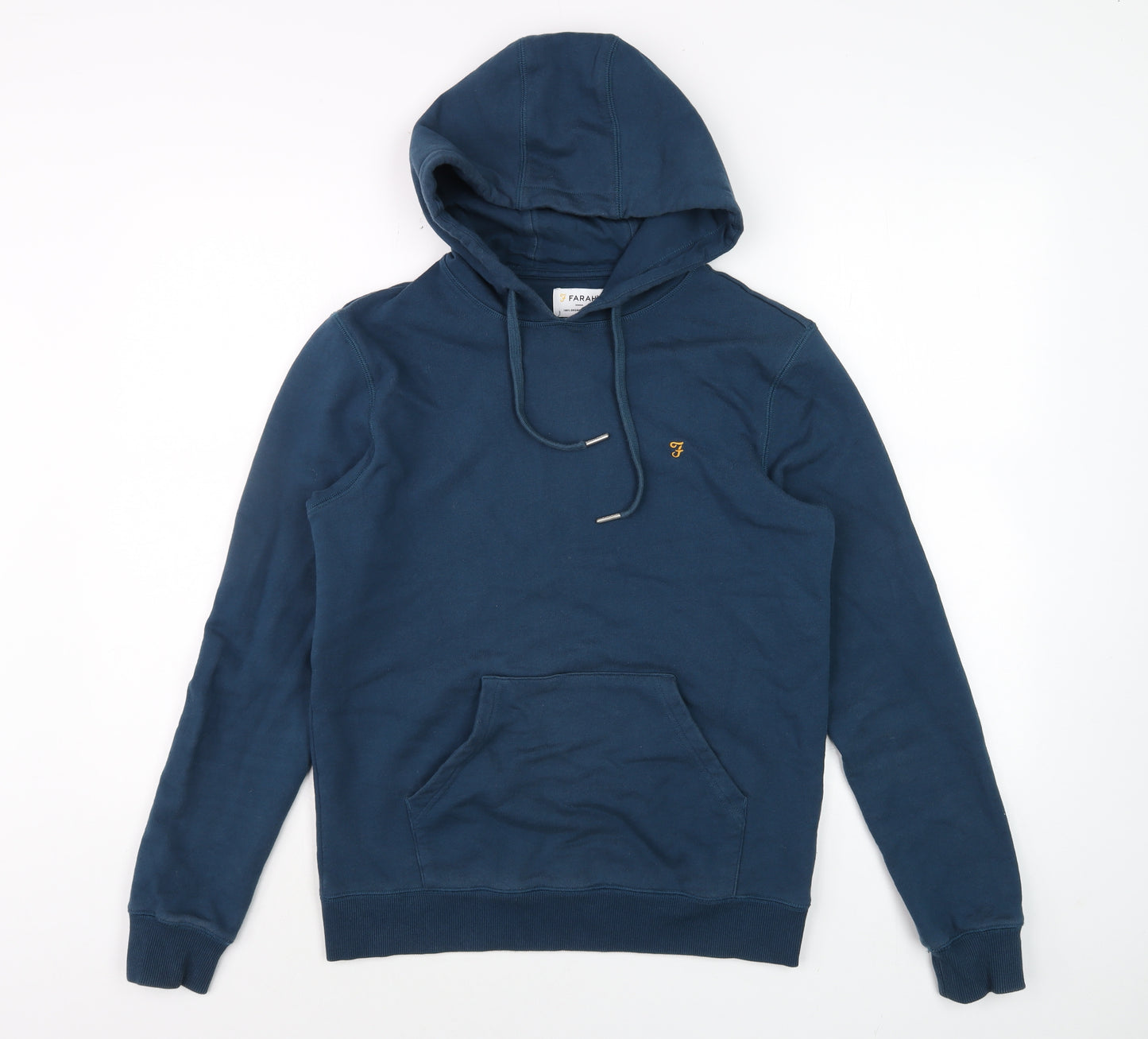 Farah Men's Blue XS Pullover Hoodie Cotton Long Sleeve