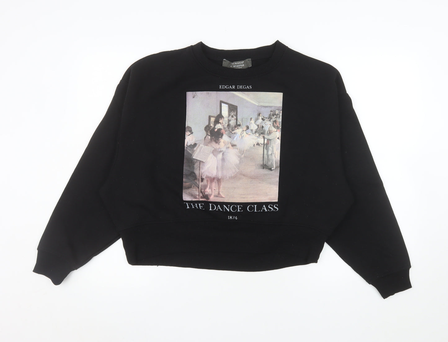 Primark Women Black Edgar Degas The Dance Class Sweatshirt Size S