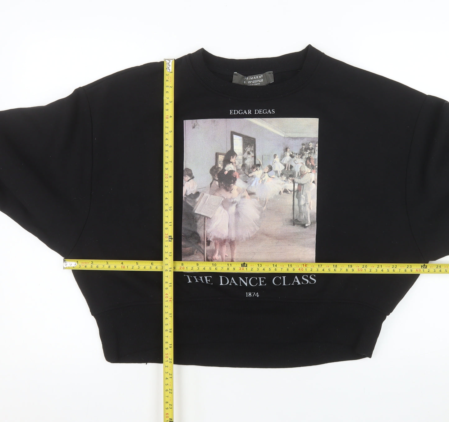 Primark Women Black Edgar Degas The Dance Class Sweatshirt Size S