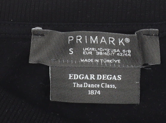 Primark Women Black Edgar Degas The Dance Class Sweatshirt Size S