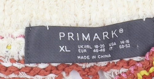 Primark Women’s Multicoloured XL Knit Pullover Jumper