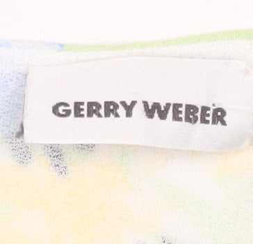 Gerry Weber Womens Multicoloured Floral V-Neck Tunic Blouse Size 14