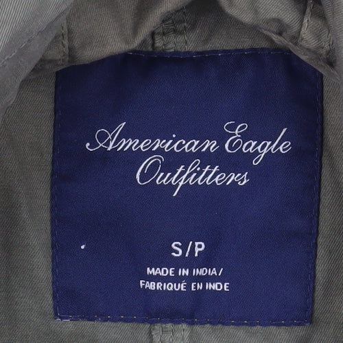 American Eagle Outfitters Women Green Cotton Parka Jacket S