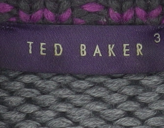Ted Baker Men's Grey Wool Blend Button Cardigan Jacket Size M