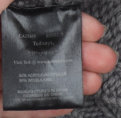 Ted Baker Men's Grey Wool Blend Button Cardigan Jacket Size M