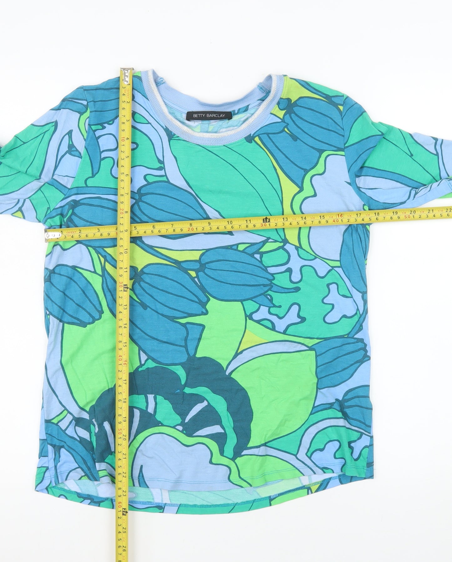 Betty Barclay Womens Multicoloured Floral T-Shirt Size 14