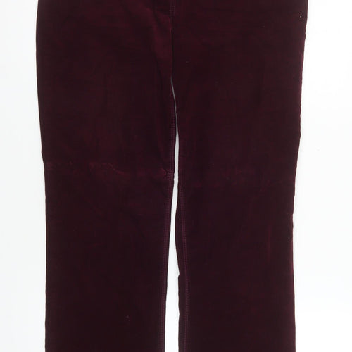 Atelier Gardeur Womens Purple Corduroy Stretch Trousers Size 12