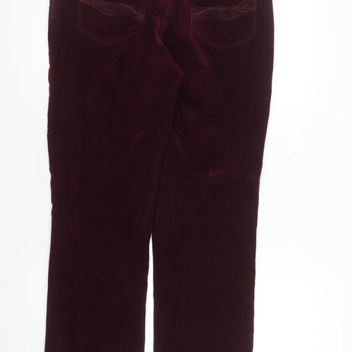 Atelier Gardeur Womens Purple Corduroy Stretch Trousers Size 12