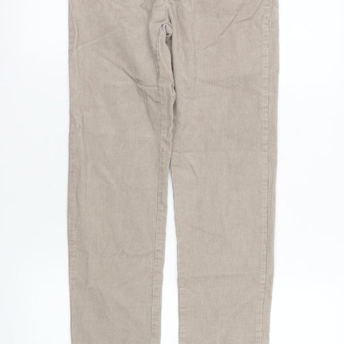 John Lewis Boys Beige Corduroy Chino Trousers 11 Years Elastic Waist