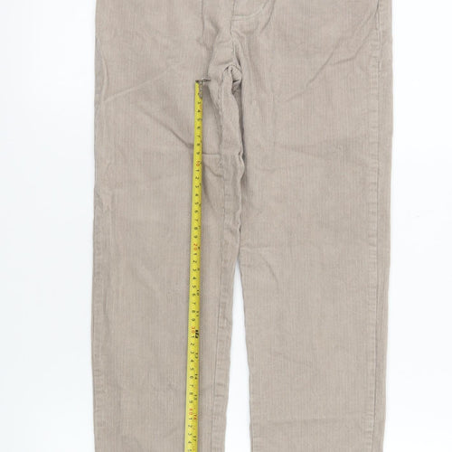 John Lewis Boys Beige Corduroy Chino Trousers 11 Years Elastic Waist