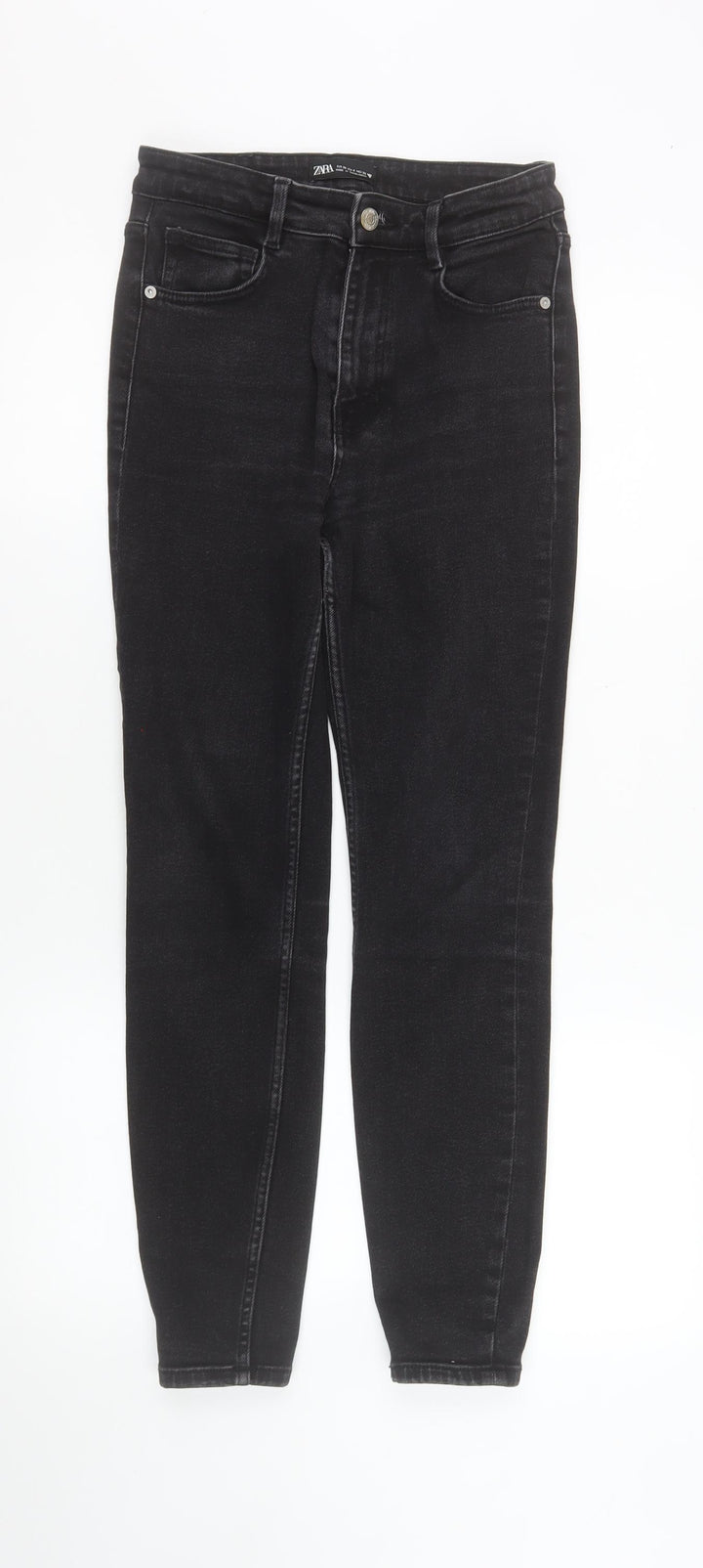 Zara Women Black Skinny Jeans Size 8 Slim Fit Denim