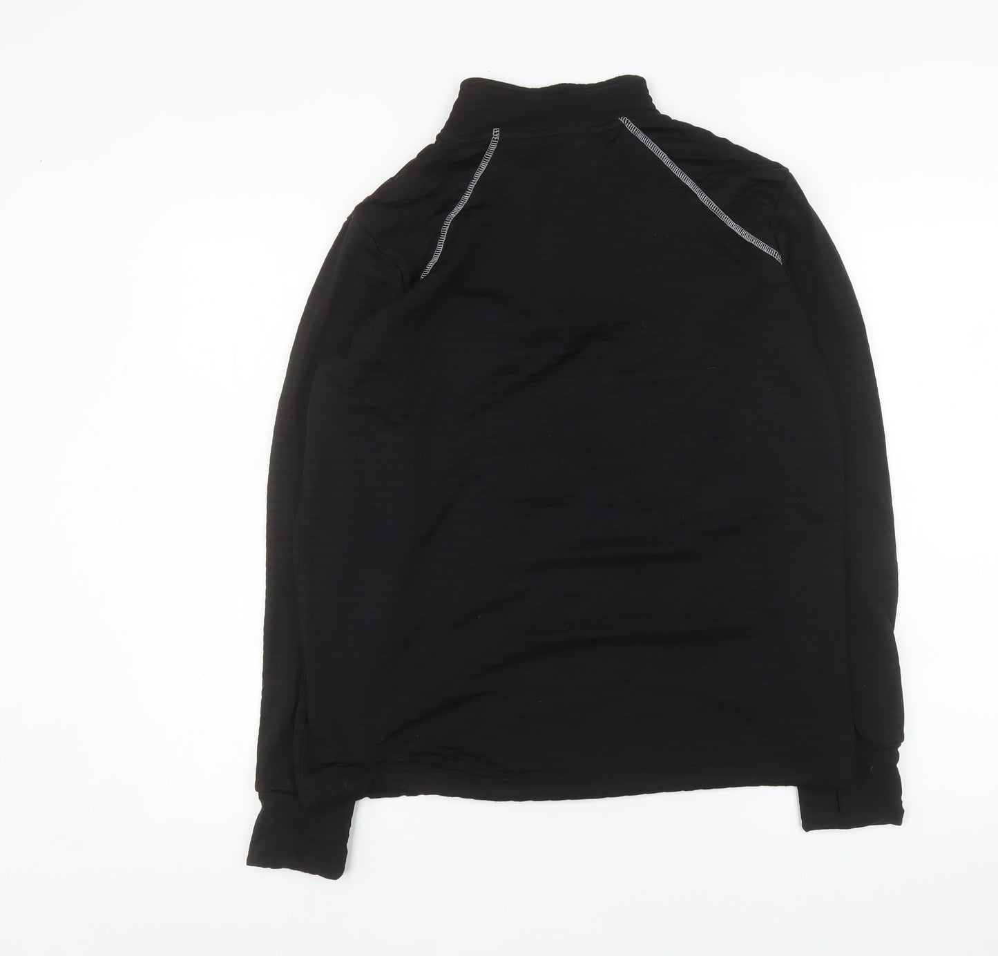 Crivit Men's Black L 1/4 Zip Activewear Jacket Lightweight Stretch