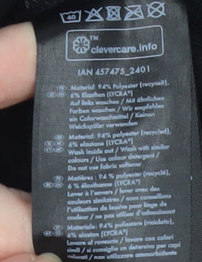 Crivit Men's Black L 1/4 Zip Activewear Jacket Lightweight Stretch