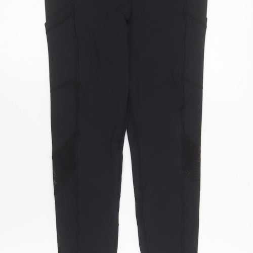 FIT PINK Women's Black Size 10 Ankle Leggings Gym Training
