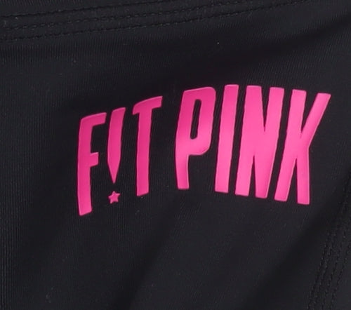 FIT PINK Women's Black Size 10 Ankle Leggings Gym Training