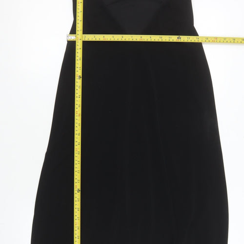 Esprit Women Black M Shift Strapless Knee Length Dress