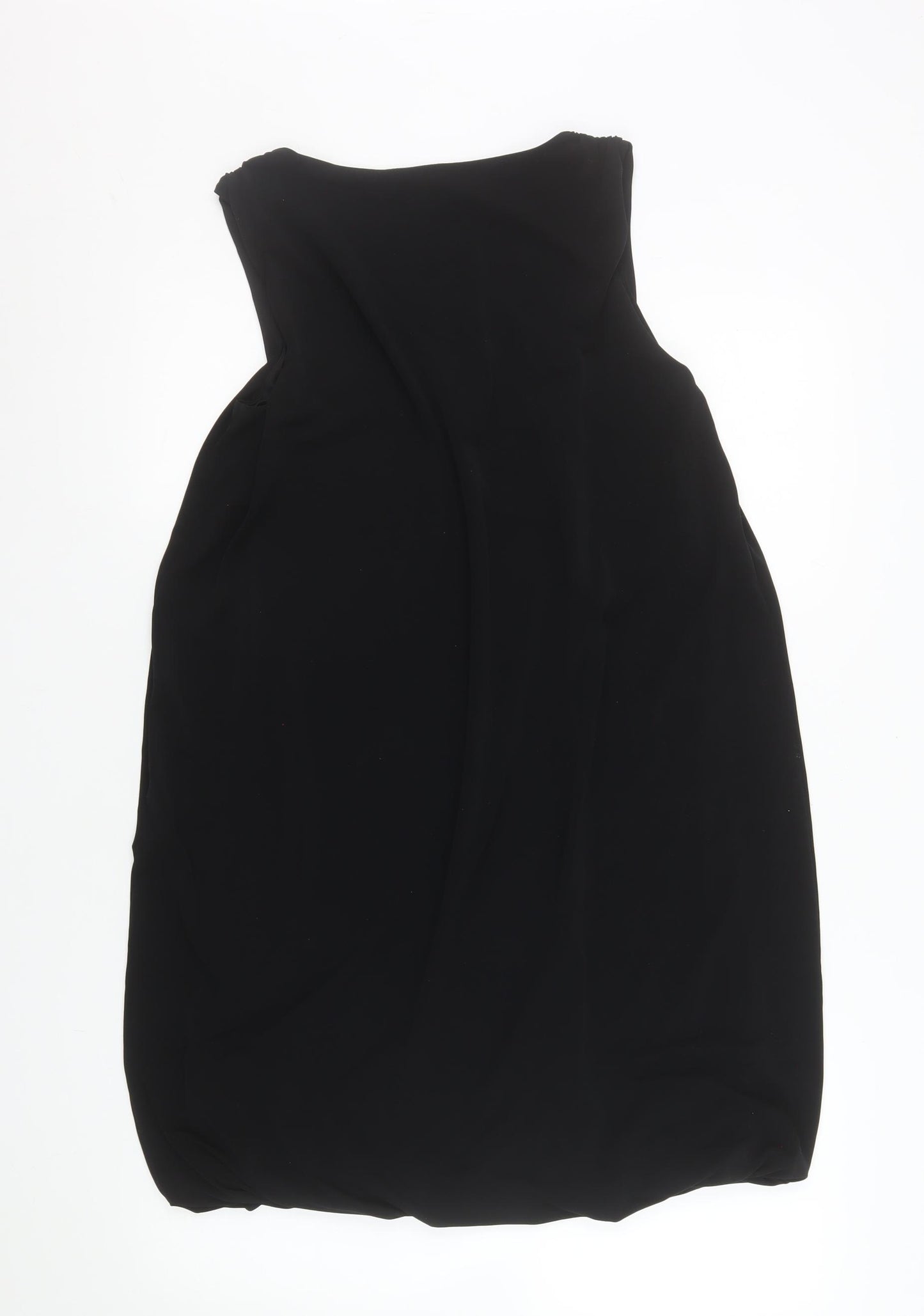 Esprit Women Black M Shift Strapless Knee Length Dress