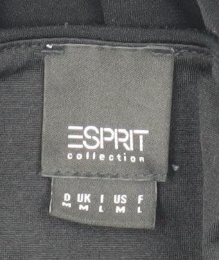 Esprit Women Black M Shift Strapless Knee Length Dress
