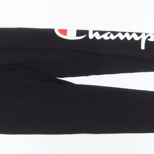 Champion Womens Black Small Leggings Slim Fit Activewear Trousers
