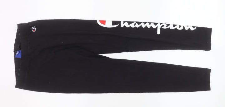 Champion Womens Black Small Leggings Slim Fit Activewear Trousers