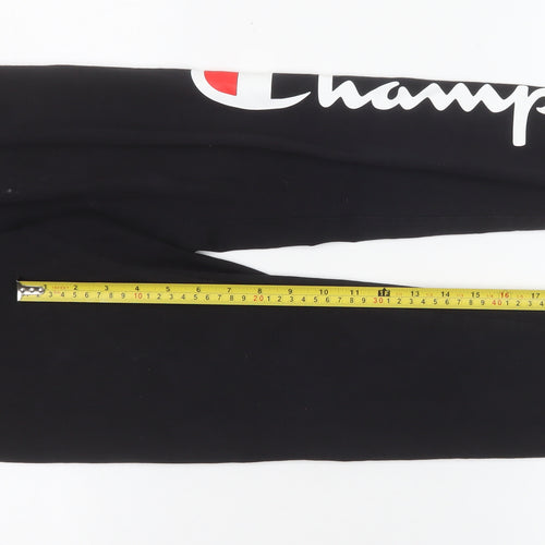 Champion Womens Black Small Leggings Slim Fit Activewear Trousers