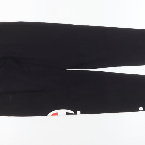 Champion Womens Black Small Leggings Slim Fit Activewear Trousers