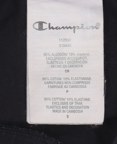 Champion Womens Black Small Leggings Slim Fit Activewear Trousers