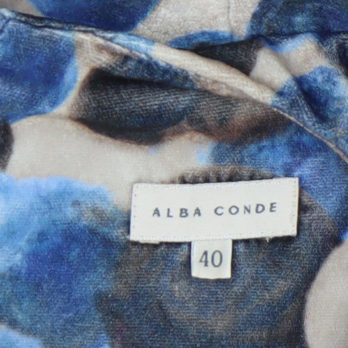 Alba Conde Women Multicoloured Size 12 Sheath Knee Length Dress