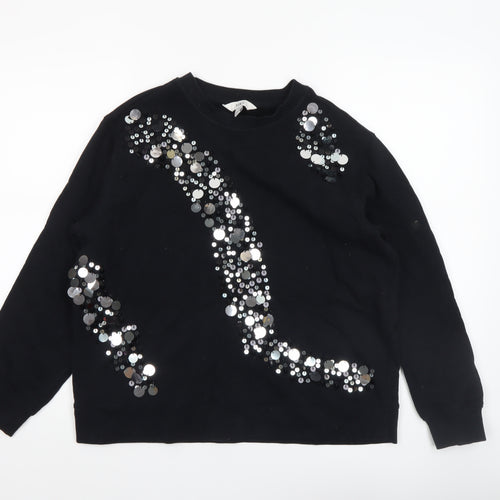 Marks and Spencer Women’s Black Sequin Pullover Sweatshirt M