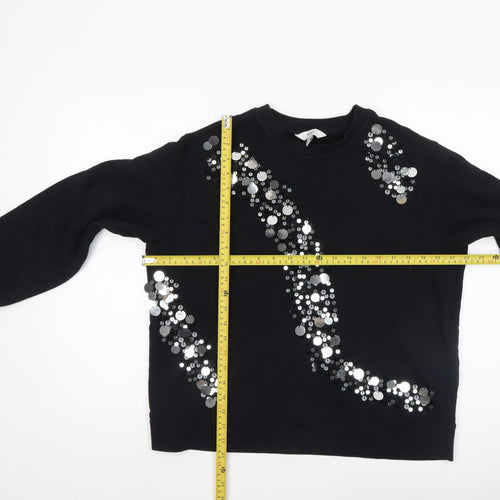 Marks and Spencer Women’s Black Sequin Pullover Sweatshirt M