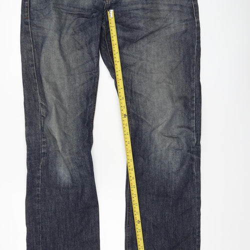 Livergy Men's Blue 34x34 Straight Fit Denim Jeans